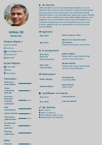 Arkeolog Cv Örnekleri cv indir